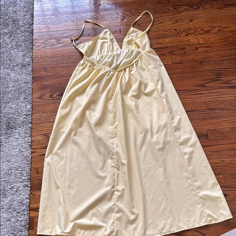 Yellow Spaghetti Strap Dress - Picture 2 of 2